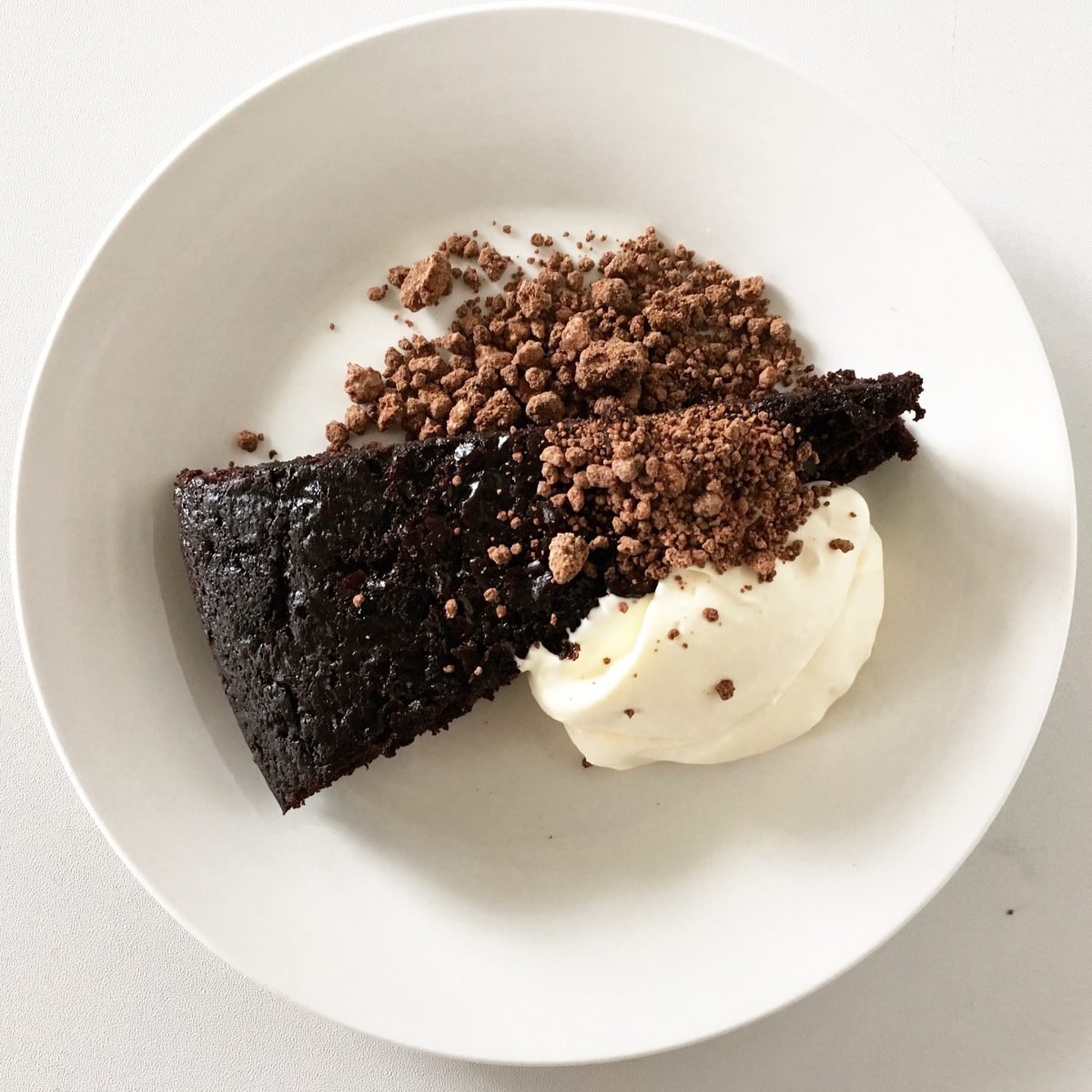 Moist chocolate cake