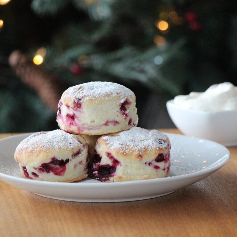 Raspberry Soda Scones