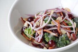 broccolli salad grapes