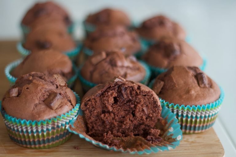 Fluffy Double Choc Chip Muffins