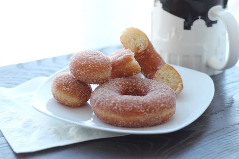 Perfect and fluffy, cinnamon sugar donuts