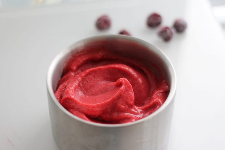 Cherry Sorbet (No Churn Fruit Sorbet)